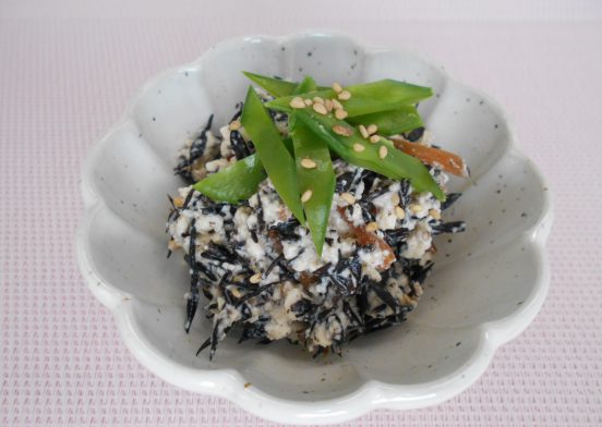 ひじき炒め煮で簡単白和え